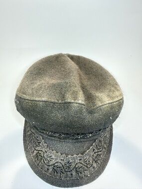 Classic vintage wool blend fisherman-style cap made in Greece